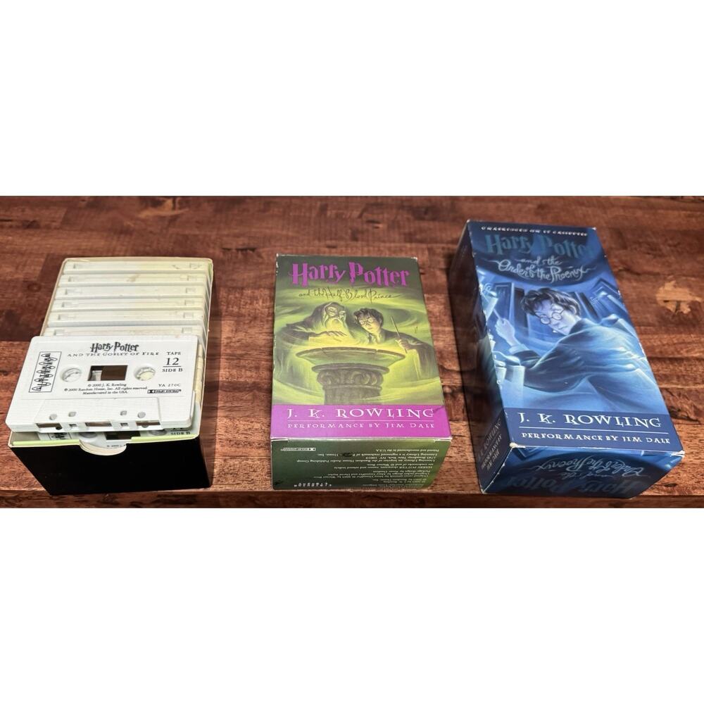 3 Harry Potter Audio Books On Cassette JK Rowling